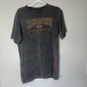 Authentic Harley Davidson Motocycle T-Shirt | Unisex M | Grey
